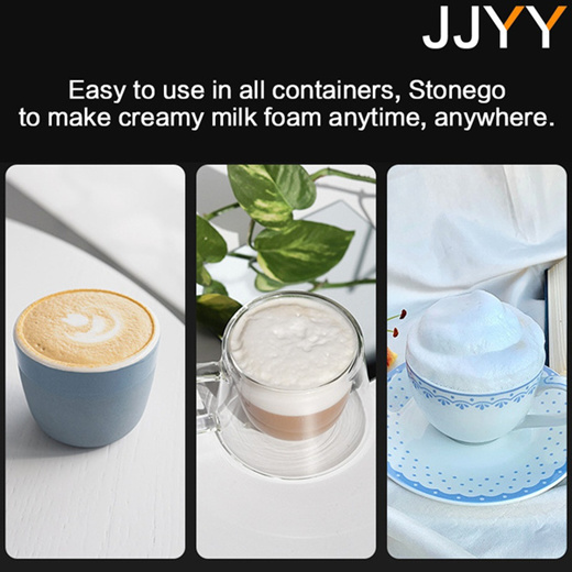 JJYY Kitchen Egg Beater Coffee Milk Drink Electric Frother Foamer