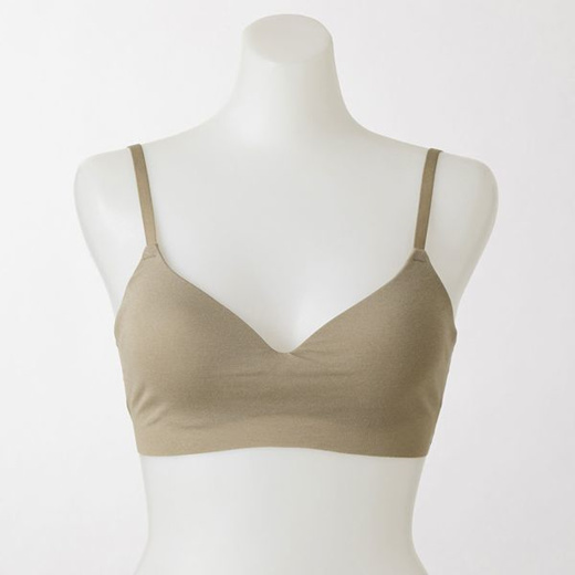 Gunze KIREILABO Fitte Organic Cotton Wireless Seamless Half Top