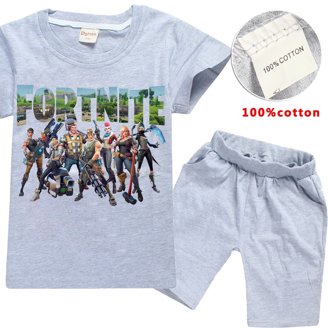 Qoo10 - Z&Y 6-14Years Game Fortnite Kids Summer Clothes Boys Clothing ...