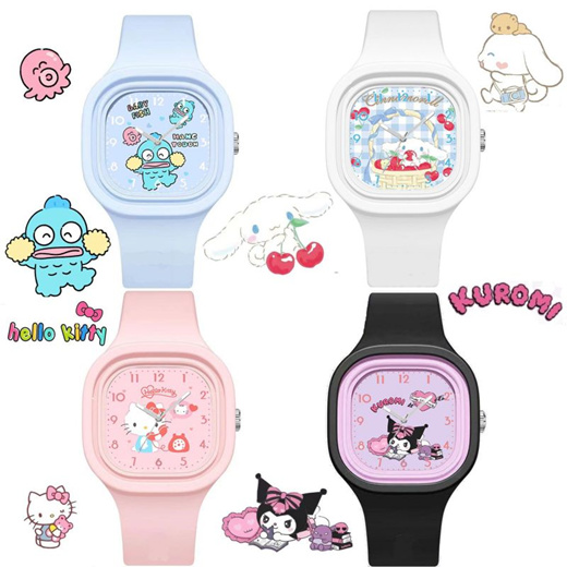 Qoo10 - Sanrio Watch Kulomi Tamaki Cartoon Silicone Quartz Watch :  Baby/Kids Fashion