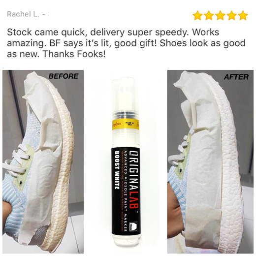 ORIGINALAB Midsole Whitener Marker Boost White + Paint Protector