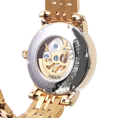 Luxury Brand Nesun Hollow Tourbillon Men Moon Phase Watch Business Automatic Mechanical Men S Wristwatches Waterproof Clock Male Mechanical Watches Aliexpress