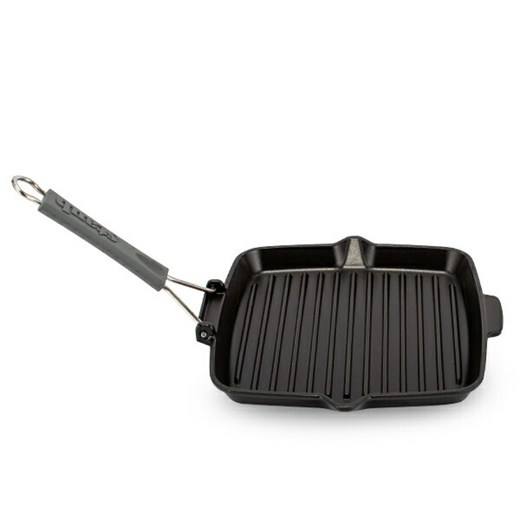 Staub Grill pan 24 cm square black cast iron - 40509-344-0