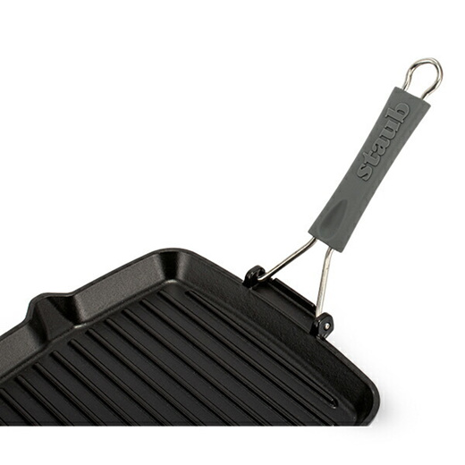 Staub Grill pan 24 cm square black cast iron - 40509-344-0