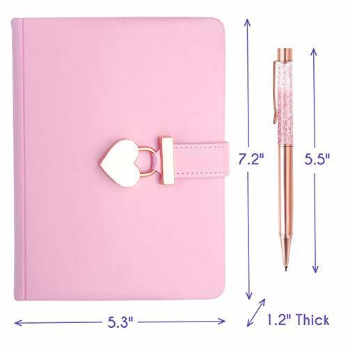 Girls Diary With Lock And Key For Girls Secret Kids Journals For Girls Pink  Heart Locking Journal Fa