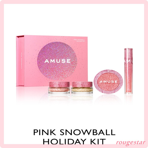 Qoo10 - {Amuse} Pink Snowball Holiday Kit / Highlighter / Gel