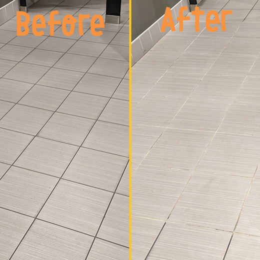 Clean Dirty Grout Build-Up with Goo Gone Grout & Tile Cleaner 