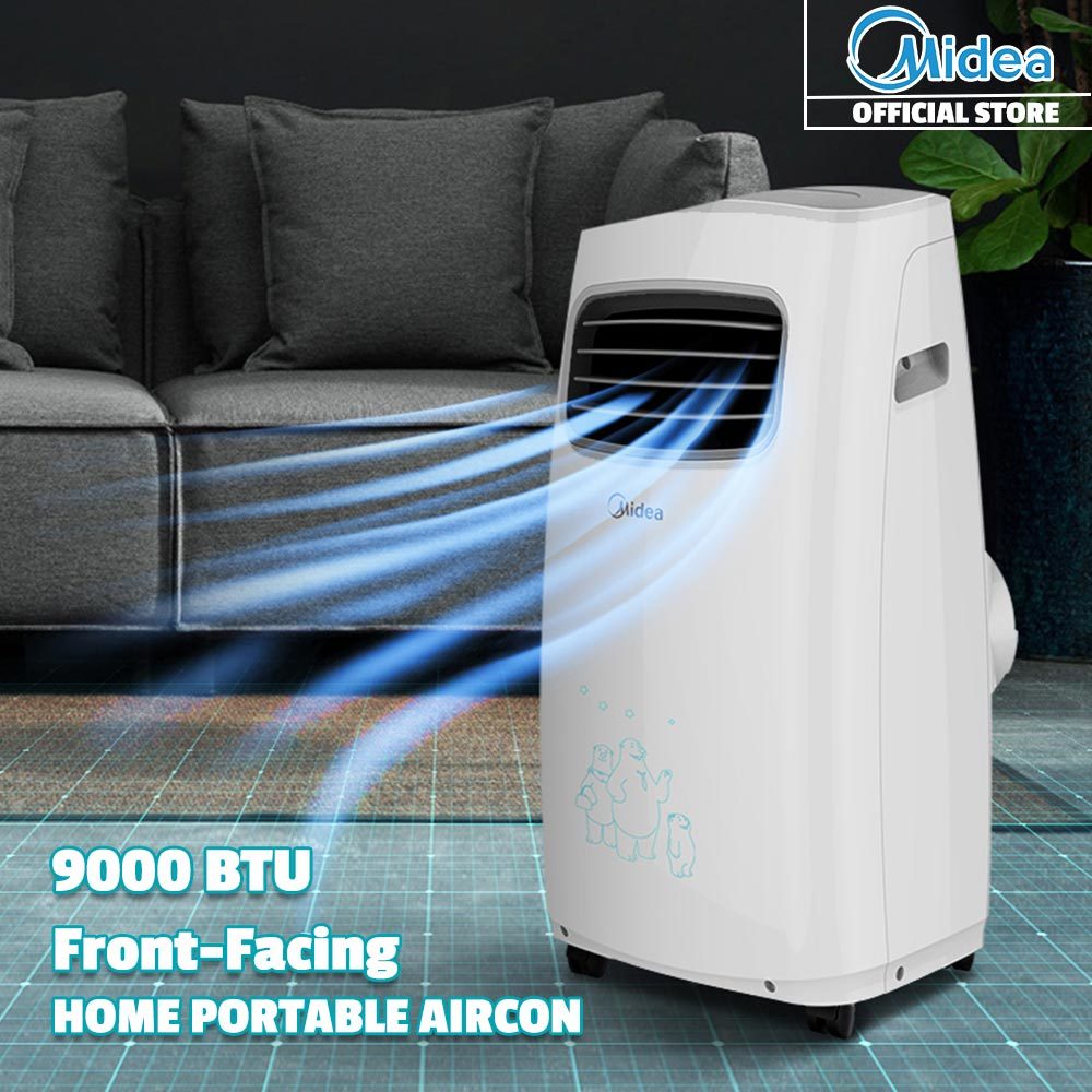 Qoo10 - Midea Premium Portable Aircon with Remote | 9000BTU with Wheels ...