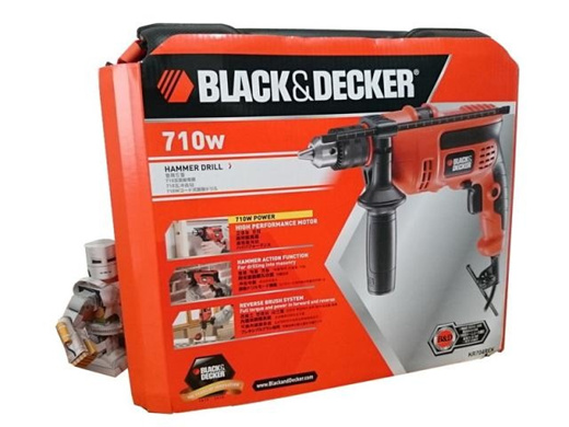 BLACK & DECKER KR704REK Hammer Drill Kit Box 710w