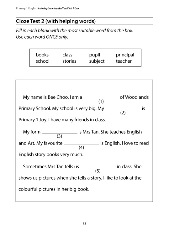 Qoo10 - Primary 1 English: Mastering Comprehension Visual Text and ...