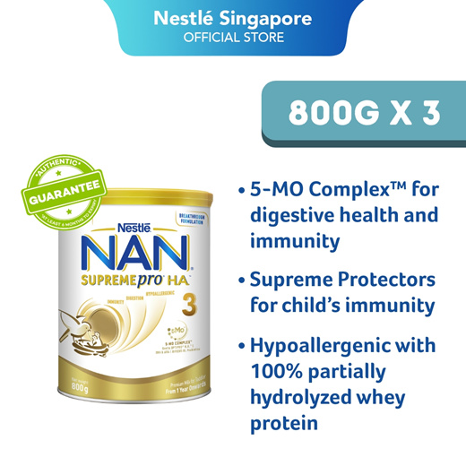Qoo10 - (August Promotion) Nestlé® NAN® SUPREME PRO H.A. 3 800g / OPTIPRO 3/4   : Baby & Maternity