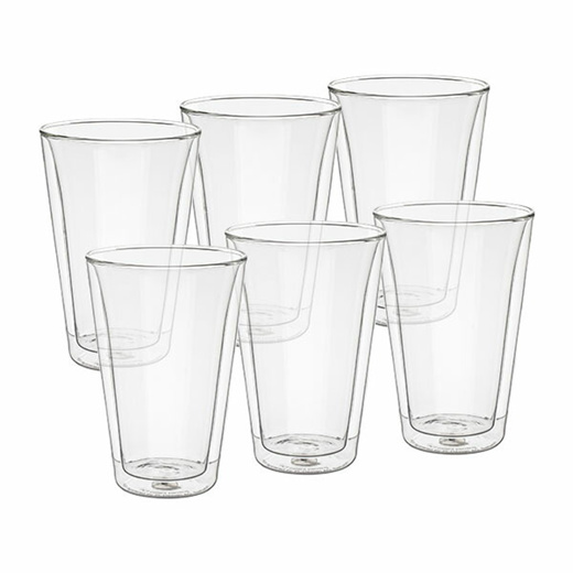 Qoo10 - Bodum Bodum Glass Canteen Double Wall Glass 400mL 6 pieces