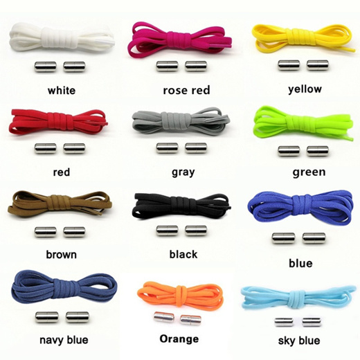 Qoo10 - 12 Colors 1Pair Lazy Elastic Shoelaces No Tie Shoe Laces