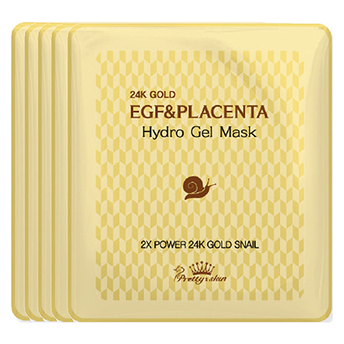 Qoo10 - [PRETTY SKIN] 5pcs Bundle/24k Gold EGF Placenta Hydrogel
