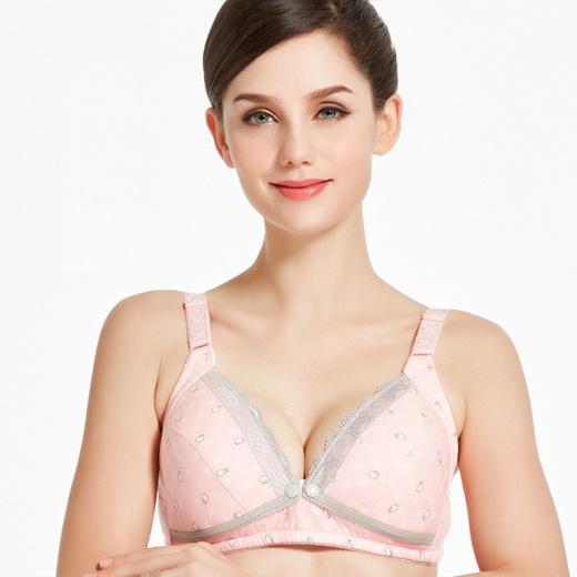 Wireless Maternity Bra Front Open Gather Together Prevent Sagging