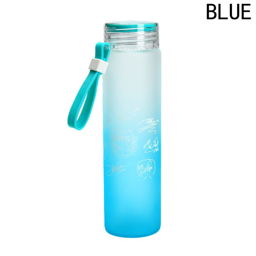 KPOP BTS Wing Gradient Water Bottle Frosted Bangtan Boy Drink Cup