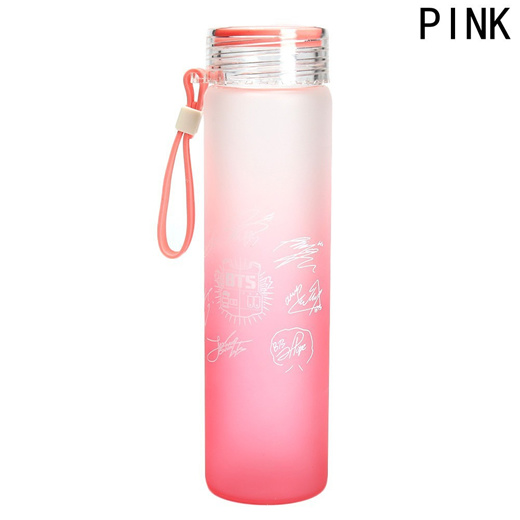 KPOP BTS Wing Gradient Water Bottle Frosted Bangtan Boy Drink Cup