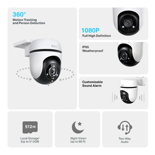 Qoo10 - DYNACORE - TP-Link Tapo C500 2MP 1080p Outdoor Pan/Tilt Home  Security  : Cameras/Camcorde