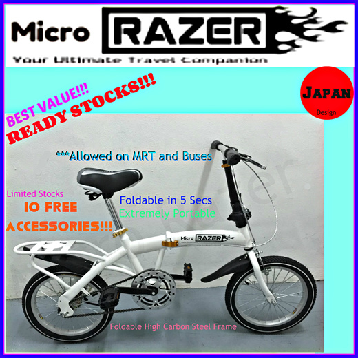 mini razer foldable bike review