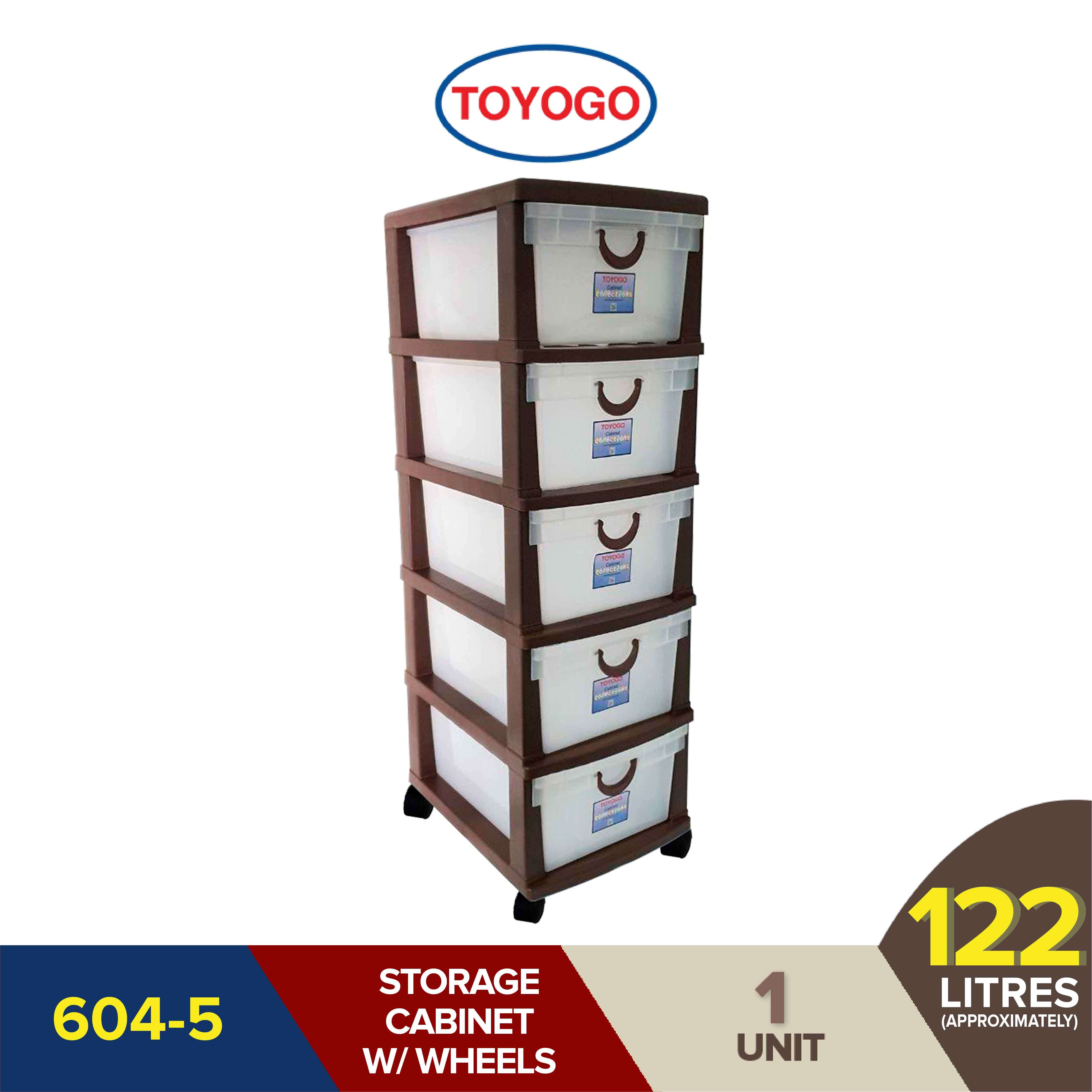 Qoo10 Toyogo Plastic Storage Cabinet Drawer With Wheels 5 Tier