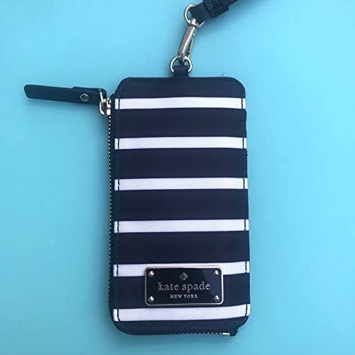 Kate spade new york edria wilson road lanyard wallet 2024 black