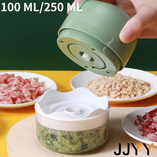 JJYY 100/250 ML Electric Kitchen Food Chopper Mini Garlic Masher Crusher  USB Portable Meat Grinder V