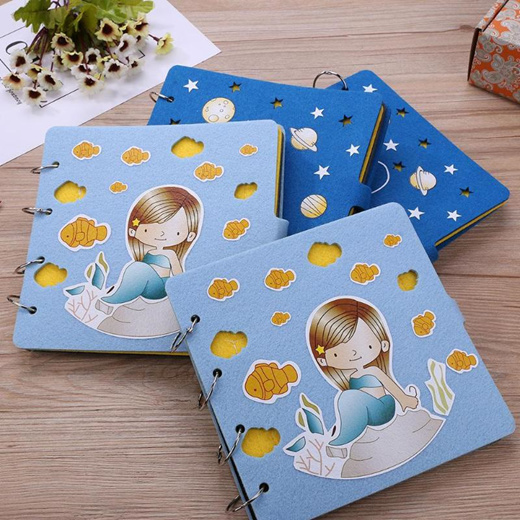 Qoo10 - Cartoon Print Children DIY Photo Album Unique Memory