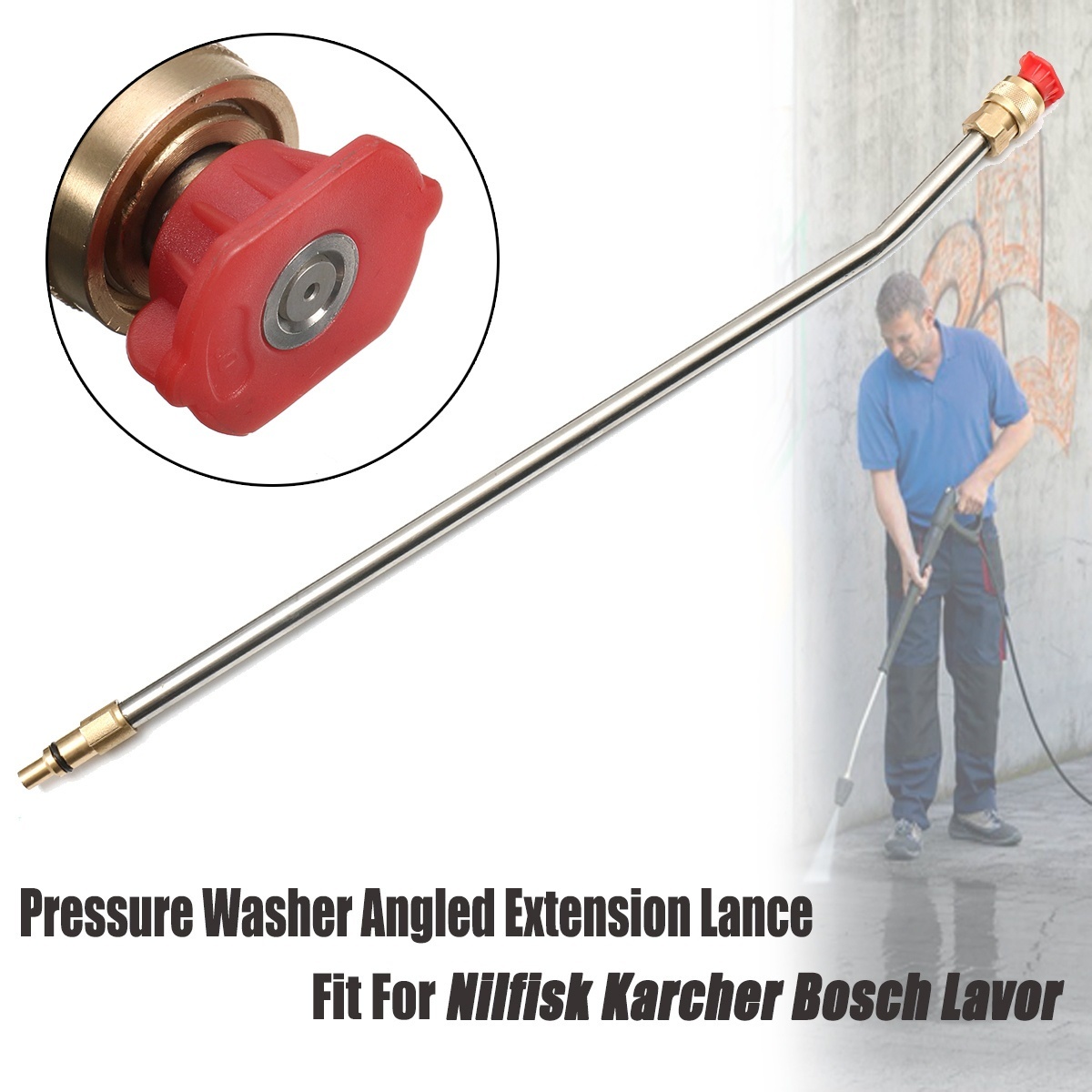 Qoo10 - 30° 55cm Pressure Washer Extension Lance Nilfisk Karcher Bosch ...