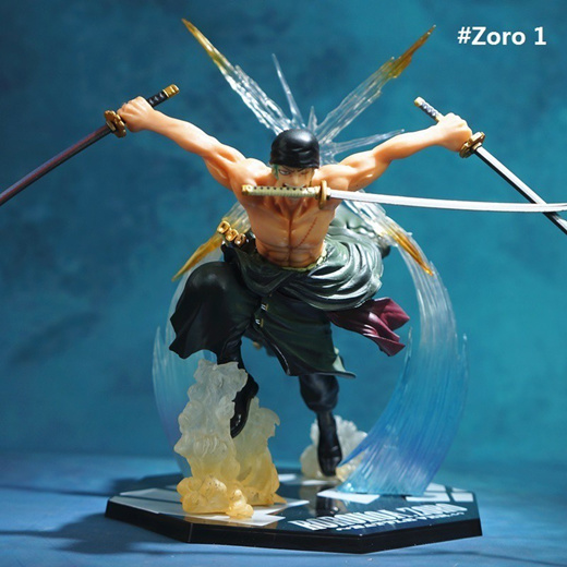 Zoro One Piece Action Figure - Red Robe 5.4 PVC Italy