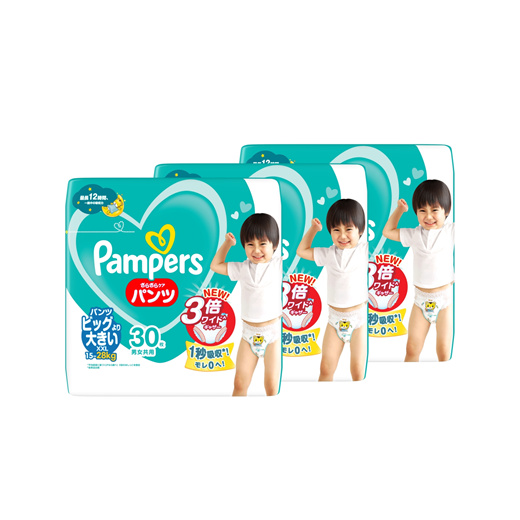 PAMPERS, Baby Dry Pants Value Diaper Large 30s Promo Pack