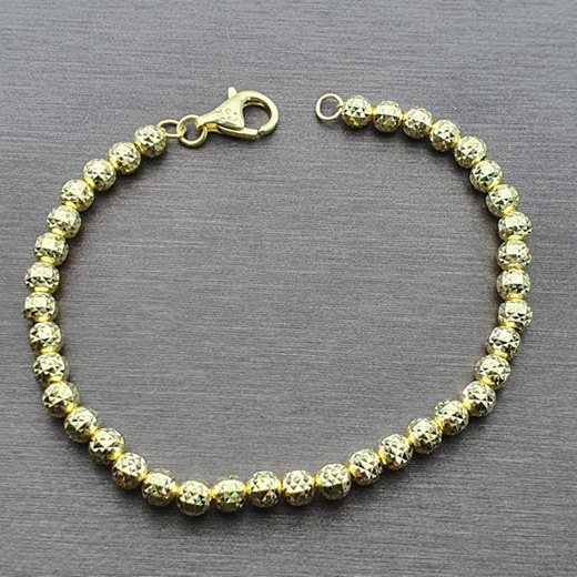 Royal Chain 14K Gold Pallina Bead Bracelet BG3591-07 | Comstock Jewelers |  Edmonds, WA