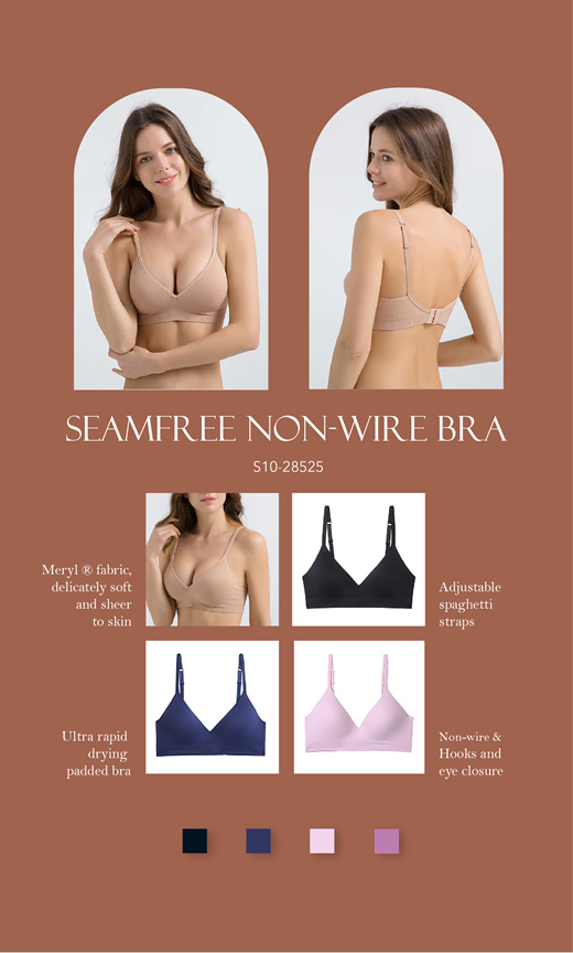 Qoo10 - Sorella Sensual Seamfree Non Wire Demi Padded Bra A10-29761 :  Lingerie & Sleepwear