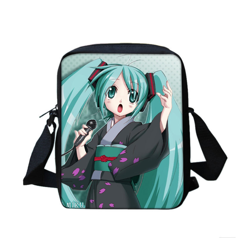 Qoo10 - New 3D Hatsune Miku Printing Messenger Bag For Women Bags Girls ...