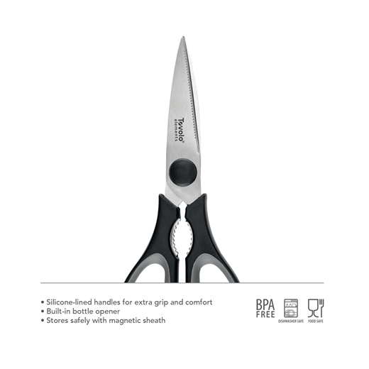 Tovolo Elements Kitchen Shears With Magnetic Sheath