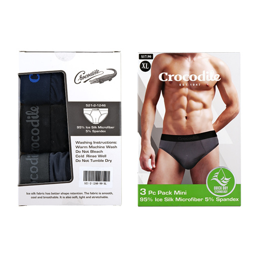Crocodile Men Pack of 3 Assorted Briefs Combo-6FLASH02