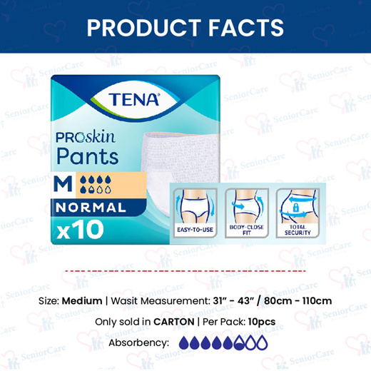 TENA Pants Normal Unisex Adult Diapers