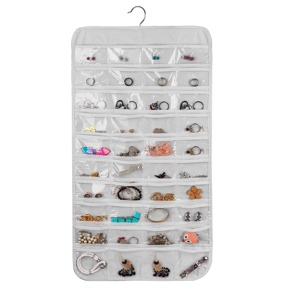 Qoo10 - *NEW* 80 Pockets Hanging Organizer|Accessories Jewelry Dust ...