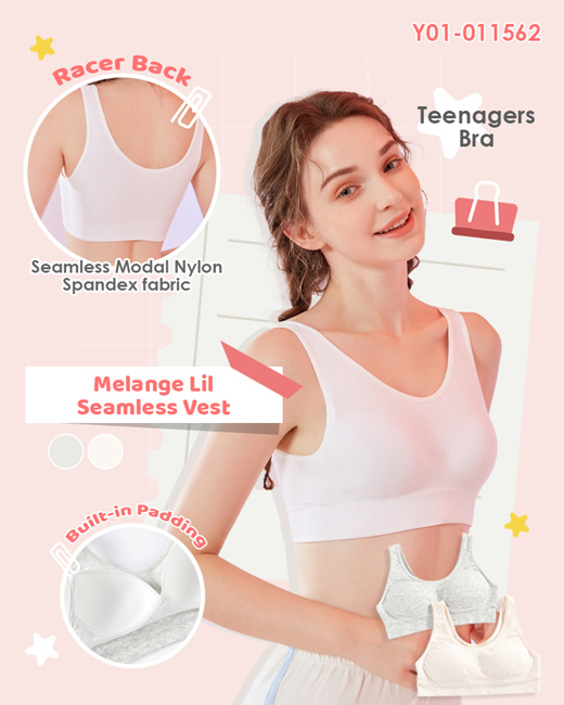 Qoo10 - [1DAY FLASH DEAL] Young Hearts Junior Vest and Bra