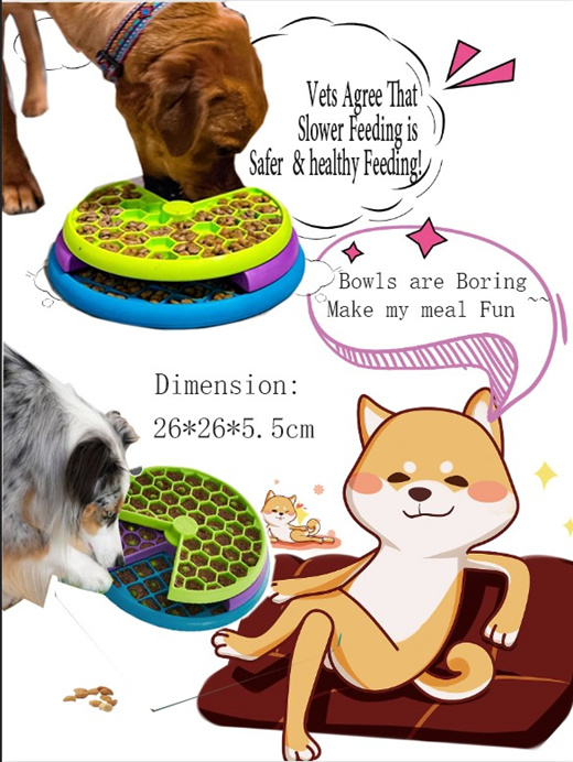 Buy Wholesale China Pet Fun Feede Slow Feeder, Bloat Stop Dog Food Bowl Maze  Interactive Puzzle Cat Bowl & Pet Supplies at USD 1.2