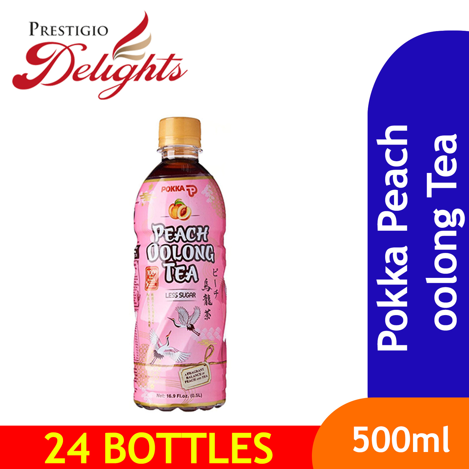 Qoo10 Pokka Peach Oolong Tea 500ml X 24 Carton Drinks Sweets