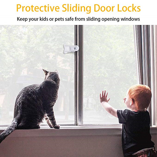 Qoo10 Vontsi Sliding Door Lock Child, Stop Cat Opening Sliding Door