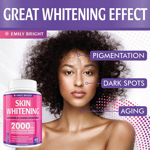 Qoo10 Emily Bright Skin Whitening Glutathione Blend 60 Capsules