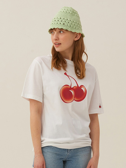 22SS🍒 BIG CHERRY SHORT SLEEVE T-SHIRT