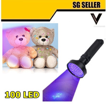 UV Flashlight Black Light 100 LED 395nm UV Blacklight Flashlight with 6 AA Batteries Coquimbo Dog