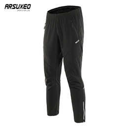 Winter Cycling Pants Men Fleece Sport Reflective Trousers Keep