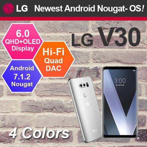 Qoo10 - LG V30 64GB LG-V300 / 4 Colors / 6.0 / 2880×1440 / Unlocked ...