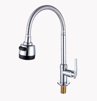 Brass Flexible Pipe Kitchen Faucet Water Taps For Kitchen Sink Deck Mounted Single 173 07 00732 Siz