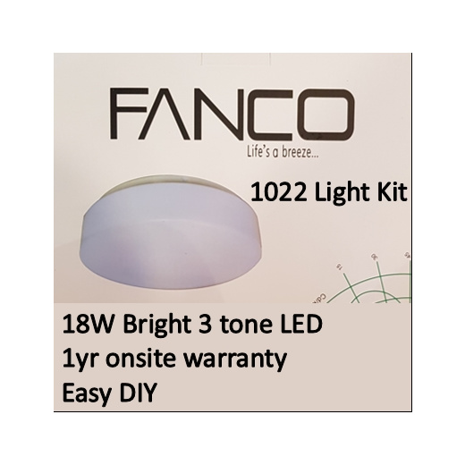 Qoo10 Fanco Ceiling Fan Light Kit, Ceiling Fan Led Light Replacement