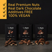 Dr. Nuts Dark Chocolate 4Box(1+1+1+1)(Pecan/Almond/Walnut) / Health Snack