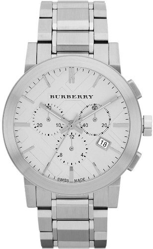 burberry men's swiss chronograph watch
